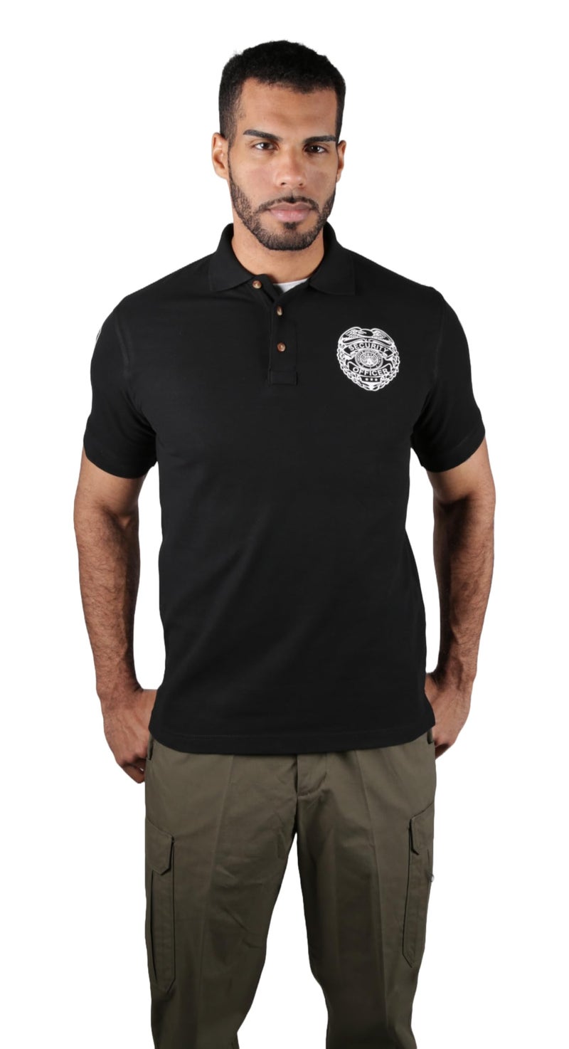 First Class Poly Cotton Security Short Sleeve Polo Shirts (Small, Short Sleeve) - Image 5